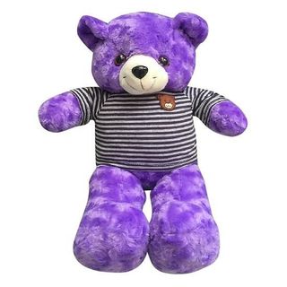 Gấu bông cao cấp Teddy áo thun màu tím Size 50cm giá sỉ