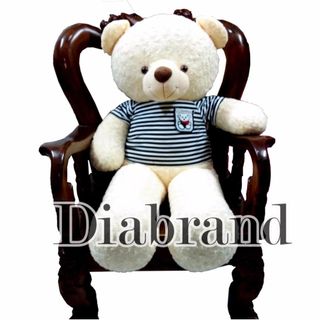 Gấu bông Teddy cao cấp áo thun màu trắng kem của NBH Diabrand khổ 1m4-GAUTEDDYKT12 nhà bán hàng Diabrand giá sỉ