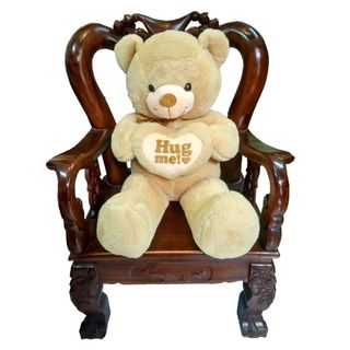 Gấu bông Teddy cao cấp quàng nơ màu cafe sữa khổ vải 1m2-TEDDYNS1 nhà bán hàng Diabrand giá sỉ