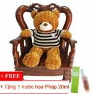 Gấu bông Teddy cao cấp áo len màu nâu đỏ 1m2Tặng 1 nước hoa Pháp-TEDDYND1COMBO1nhà bán hàng Diabrand giá sỉ