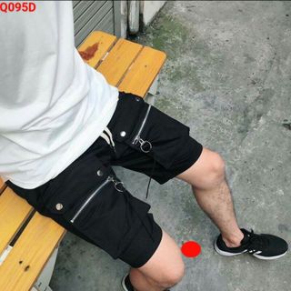 Quần shorts kaki túi hộp phối khóa giá sỉ