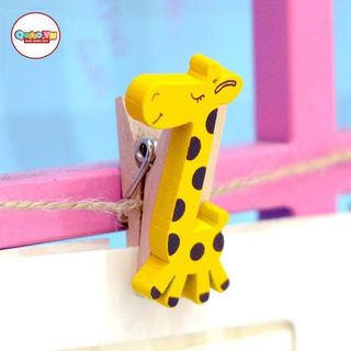 COMBO 04 KẸP GIẤY GỖ HOẠT HÌNH