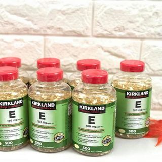 Viên uống Vitamin E 180mg 400iu Mỹ 500 viên làm đẹp da chậm quá trình lão hoá