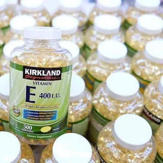 Viên uống Vitamin E 180mg 400iu Mỹ 500 viên làm đẹp da chậm quá trình lão hoá