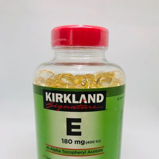 Viên uống Vitamin E 180mg 400iu Mỹ 500 viên làm đẹp da chậm quá trình lão hoá