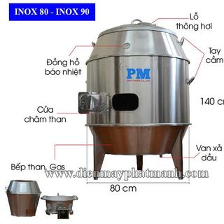 Lò Quay Vịt Lu Quay Vịt T80 Bằng Than