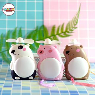 QUẠT - ĐÈN USB 2IN1 HÌNH THÚ