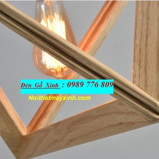 đèn gỗ handmade đèn gỗ thả trần