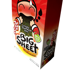 Big Sheet Snack rong biển sấy giòn Big Sheet Taokaenoi vị cay