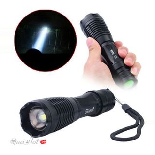DEN BIN SIEU SANG GIÁ RẺ - Đèn Pin Siêu Sáng Cao Cấp T6 Hợp Kim Chống Nước Pin Có Thể Sạc Lại Full Box