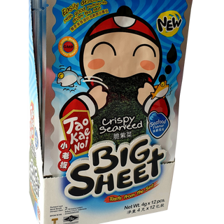 Big Sheet Snack rong biển sấy giòn Big Sheet Taokaenoi - hải sản