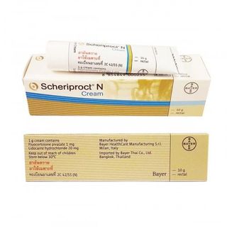 Kem bôi trị bệnh trĩ Scheriproct N Cream 10g