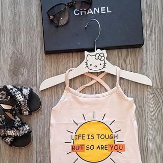 áo hai dây chéo lưng cho bé ngái
