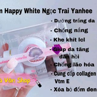 Combo bộ kem dưỡng trắng da ngọc trai Yanhee Happy White thái lan