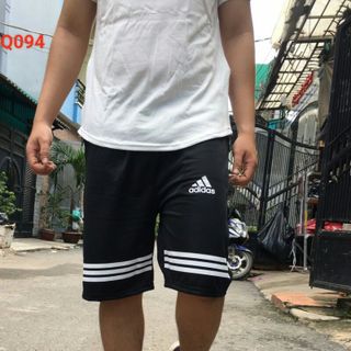 Quần shorts thun phối sọc