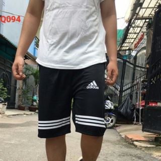 Quần shorts thun phối sọc
