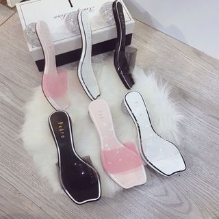 Dép phối mika màu
