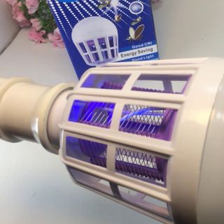 Bóng đèn led chiếu sáng kiêm đèn bắt muỗi và côn trùng / đuổi muỗi diệt muỗi