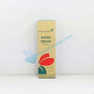 Ống Hút Giấy Cao Cấp 6x197mm Thân Thiện Với Môi Trường