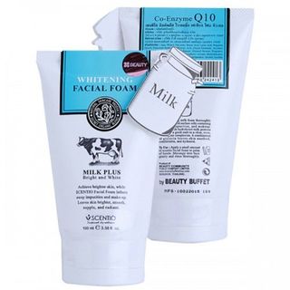 Sữa rửa mặt trắng da con bò Milk Plus Whitening Q10 Facial Foam 100ml