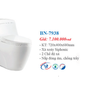 Bồn cầu nguyên khối công nghệ NANO mới nhất - BN-7938