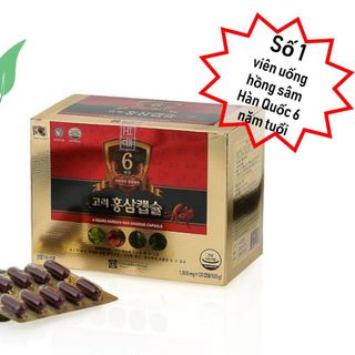 Viên uống hồng sâm Hàn Quốc 6 năm tuổi Chong Kun Dang 6 Years Korean Red Ginseng Capsule 120 viên