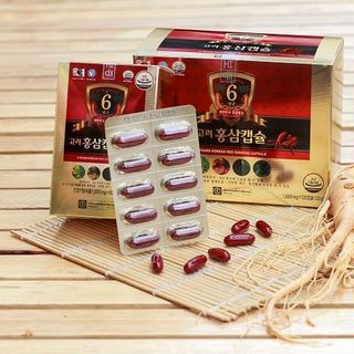 Viên uống hồng sâm Hàn Quốc 6 năm tuổi Chong Kun Dang 6 Years Korean Red Ginseng Capsule 120 viên