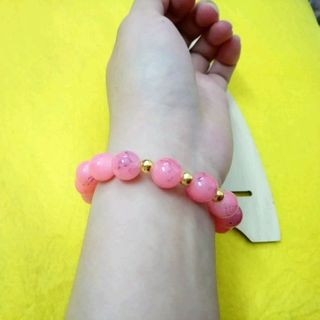 chuỗi đeo tay phong thủy hạt đá mix kim loại