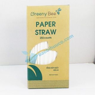 Ống Hút Giấy Cao Cấp 6x197mm đủ màu