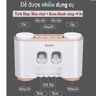 Hộp nhả kem đánh răng tự động cao cấp ECOCO không cần khoan tường