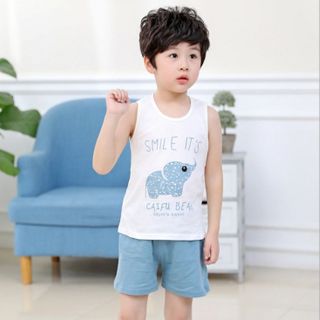 Bộ đồ cho bé gái hình thú chất liệu thun cotton thoáng mát 110 giá sỉ