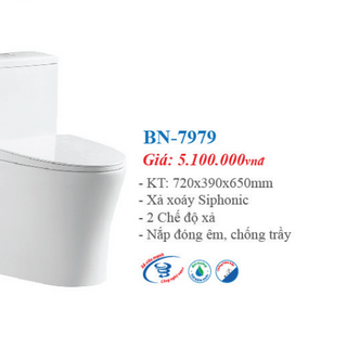 Bồn cầu nguyên khối công nghệ NANO mới nhất - BN-7979
