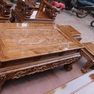 Bộ Nghê Đỉnh Gỗ Re Gừng Tay 14 10 món