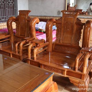 Bộ Ghế Tần Thủy Hoàng Gỗ Gõ Đỏ