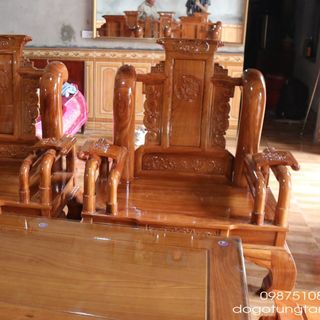 Bộ Ghế Tần Thủy Hoàng Gỗ Gõ Đỏ