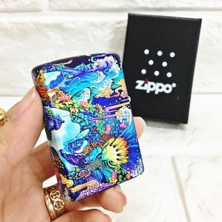 BẬT LỬA ZIPPO MỸ PHIÊN BẢN NHẬT HÌNH BỨC TRANH PHONG THỦY CÓ TEM ĐỎ - TẶNG KÈM TÚI XÁCH - XÀI XĂNG giá sỉ