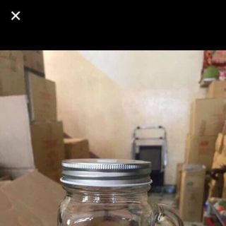 LY THUỶ TINH 400ML CÓ QUAI NẮP