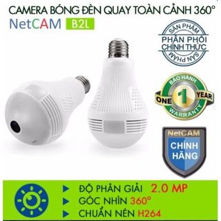 CAMERA IP WIFI BÓNG ĐÈN QUAY TOÀN CẢNH 360 ĐỘ NETCAM B2L FullHD 1080 20MP Tặng Kèm Thẻ Nhớ 64GB - BH 24 THÁNG 1 ĐỔI 1 TRONG 14 NGÀY giá sỉ