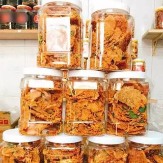 Cơm cháy nước mắm mỡ hành khô gà