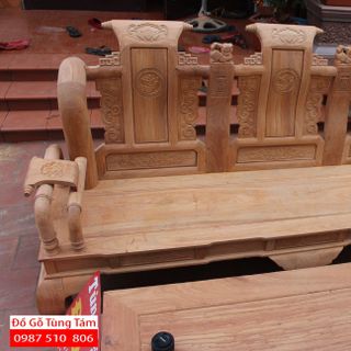 Bộ Ghế Tần Thủy Hoàng Gỗ Gõ Đỏ Tay 12