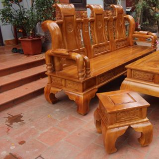 Bàn Ghế Tần Thủy Hoàng Gỗ Mít