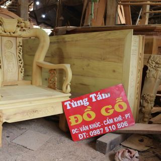 Bộ Ghế Đồng Kỵ Gỗ Mít tay 12