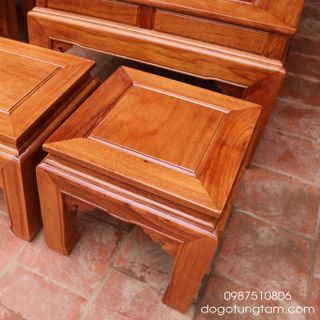 Bộ Âu Á 10 Món Gỗ Gõ Đỏ