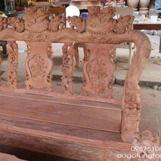 Bộ Nghê Đỉnh Tay 12 10 món Gỗ Hương Đá