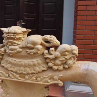 Bàn Ghế Nghê Đỉnh Gỗ Gõ Đỏ