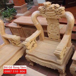 Bàn Ghế Nghê Đỉnh Gỗ Gõ Đỏ