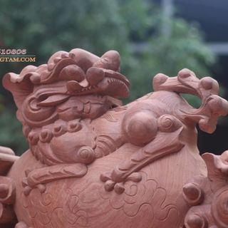 Bộ Nghê Đỉnh Tay 14 10 món Gỗ Hương Đá