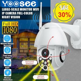 Tặng THẺ 32G BỘ ỐC VÍT TREO CAMERA - BẢO HÀNH 3 NĂM 1 ĐỔI 1 TRONG 14 NGÀY - CAMERA YOOSEE ngoài trời tròn xoay 360 X2000 WIFI SIÊU NÉT 20 FULL HD 1920 x 1080P Cảnh Báo Chuyện Động- Đàm Thoai 2 Chiều