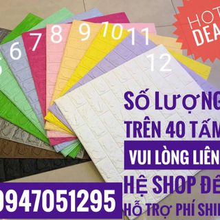 xốp dán tường 3d hàn quốc
