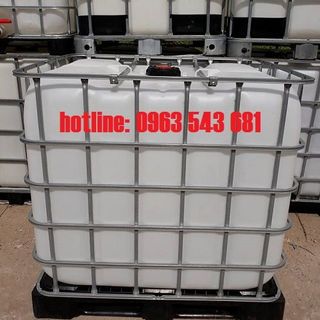 Thùng nhựa cũ 1000 lít đựng hóa chất tanh nhựa cũ 1000 lít bồn nhựa cũ 1000 lít